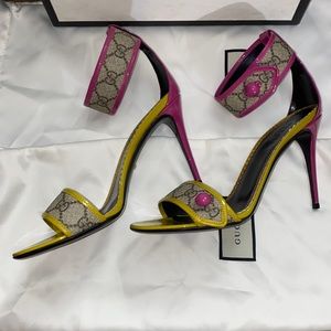 GUCCI Harleth Ankle Strap Heels size 40